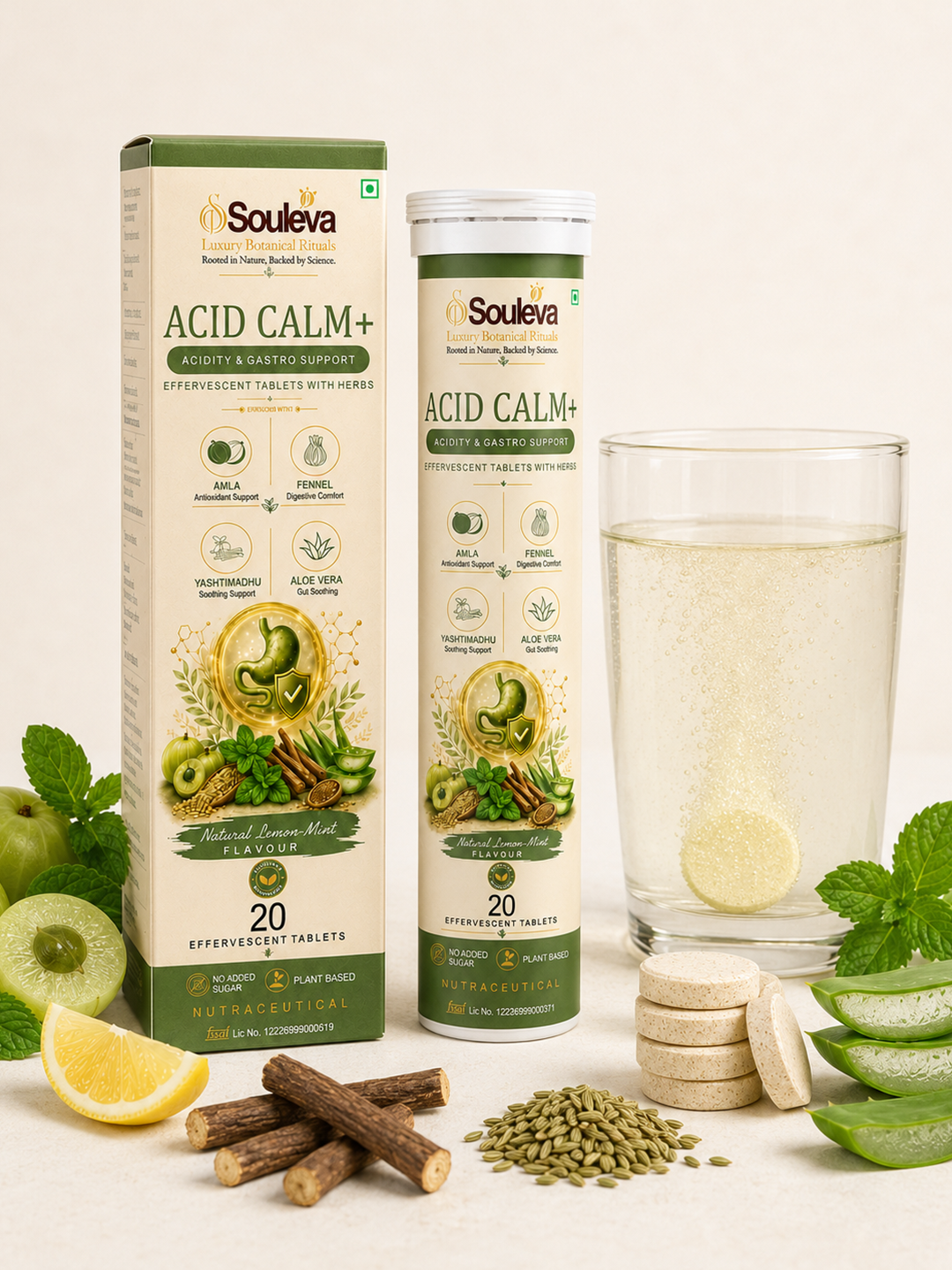 Acid Calm+ Nutraceutical Effervescent Tablets