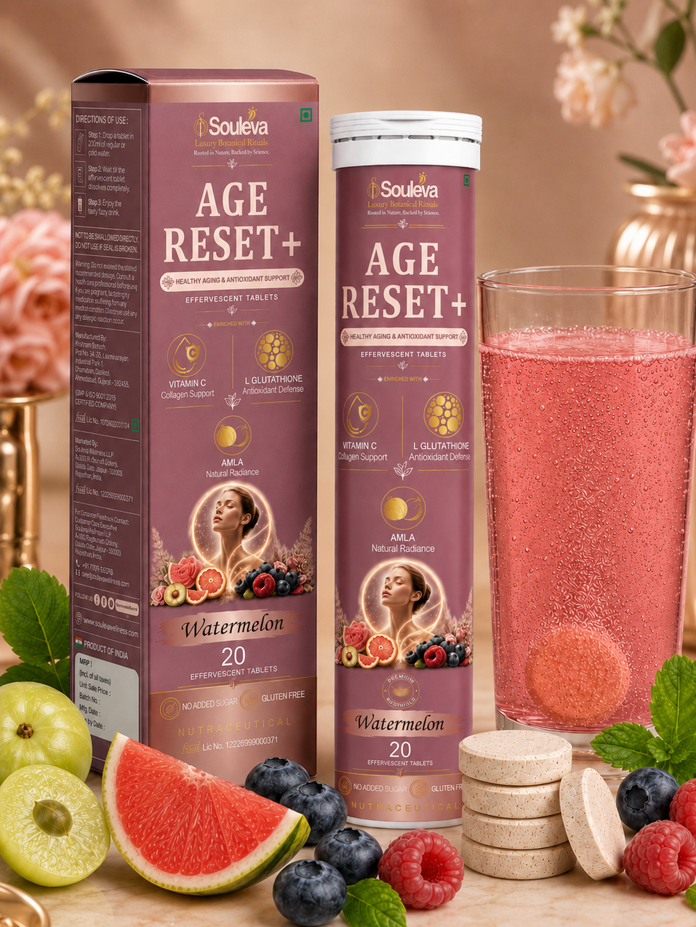Age Reset+ Antioxidant Effervescent Tablets