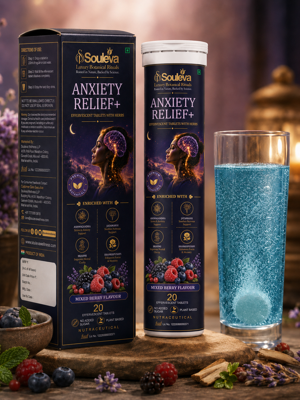 Anxiety Relief+ Herbal Effervescent Tablets