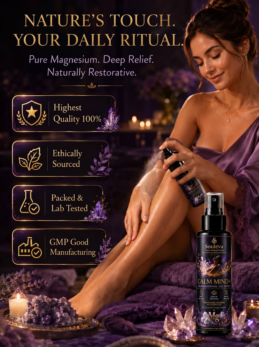 Calm Mind+ Transdermal Magnesium Oil Spray