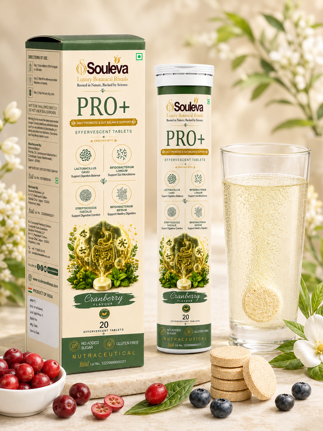 PRO+ Multi-Strain Probiotic Effervescent Tablets