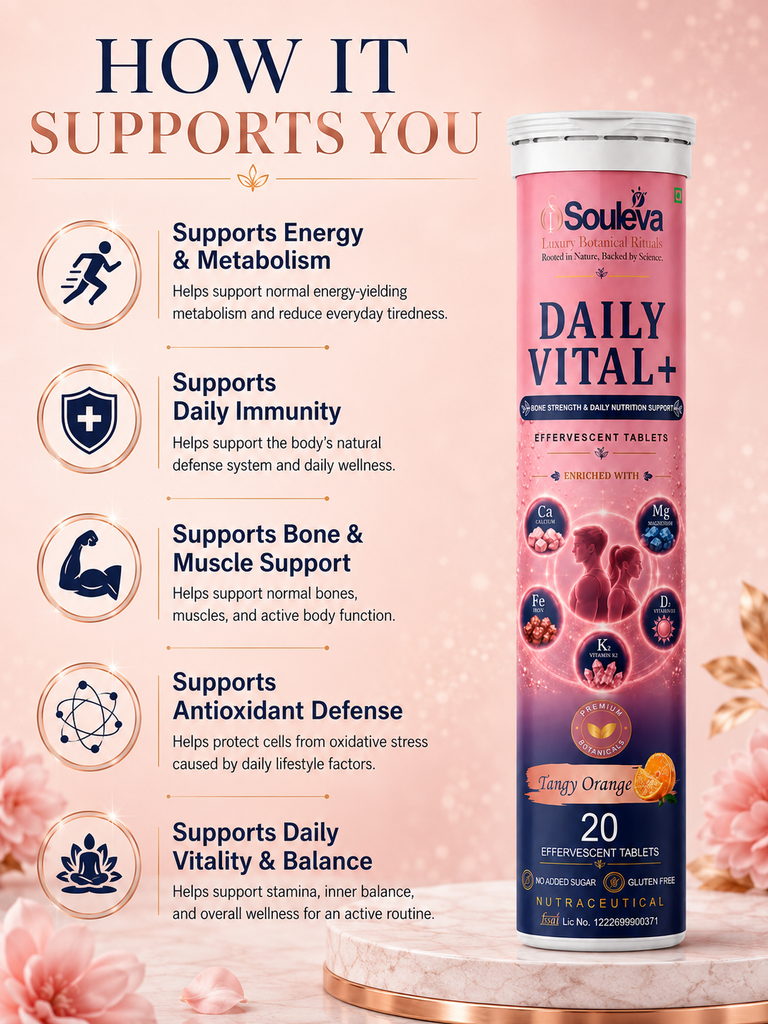 Daily Vital+ Multivitamin Effervescent Tablets
