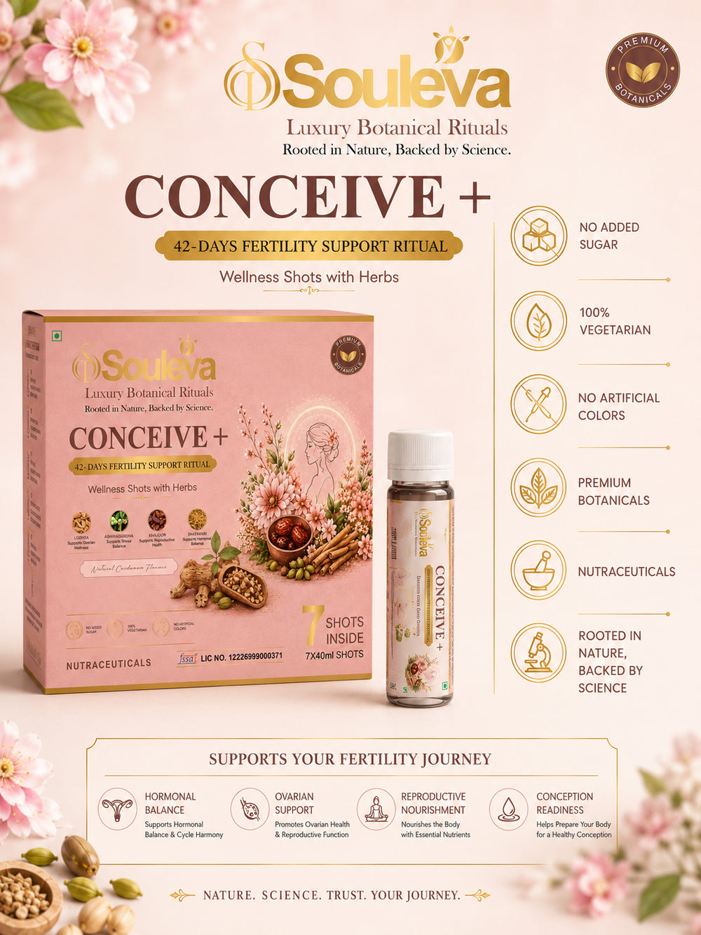 Conceive+ Women's Fertility Support Wellness Shots