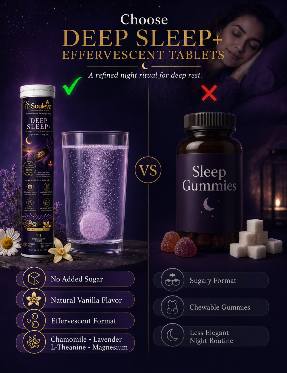 Deep Sleep+ Herbal Effervescent Tablets