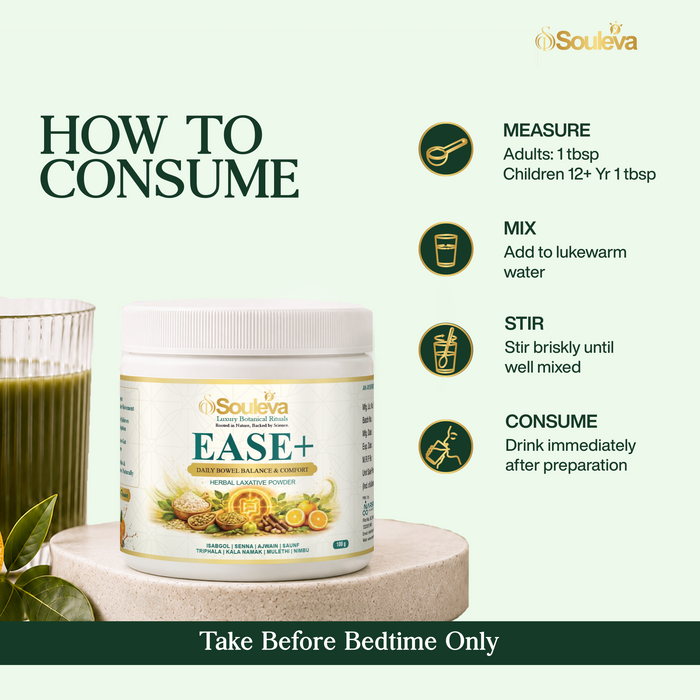 EASE+ Herbal Laxative Powder for Daily Bowel Balance