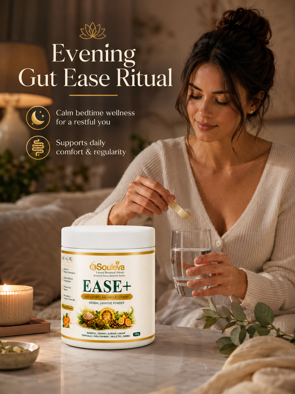 EASE+ Herbal Laxative Powder for Daily Bowel Balance