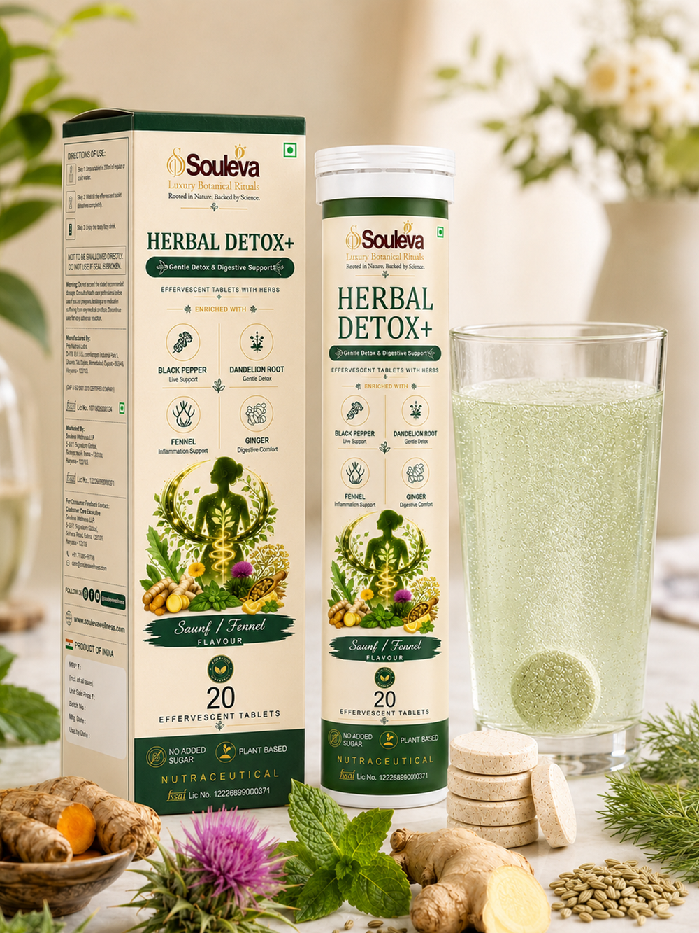 Herbal Detox+ Effervescent Tablets