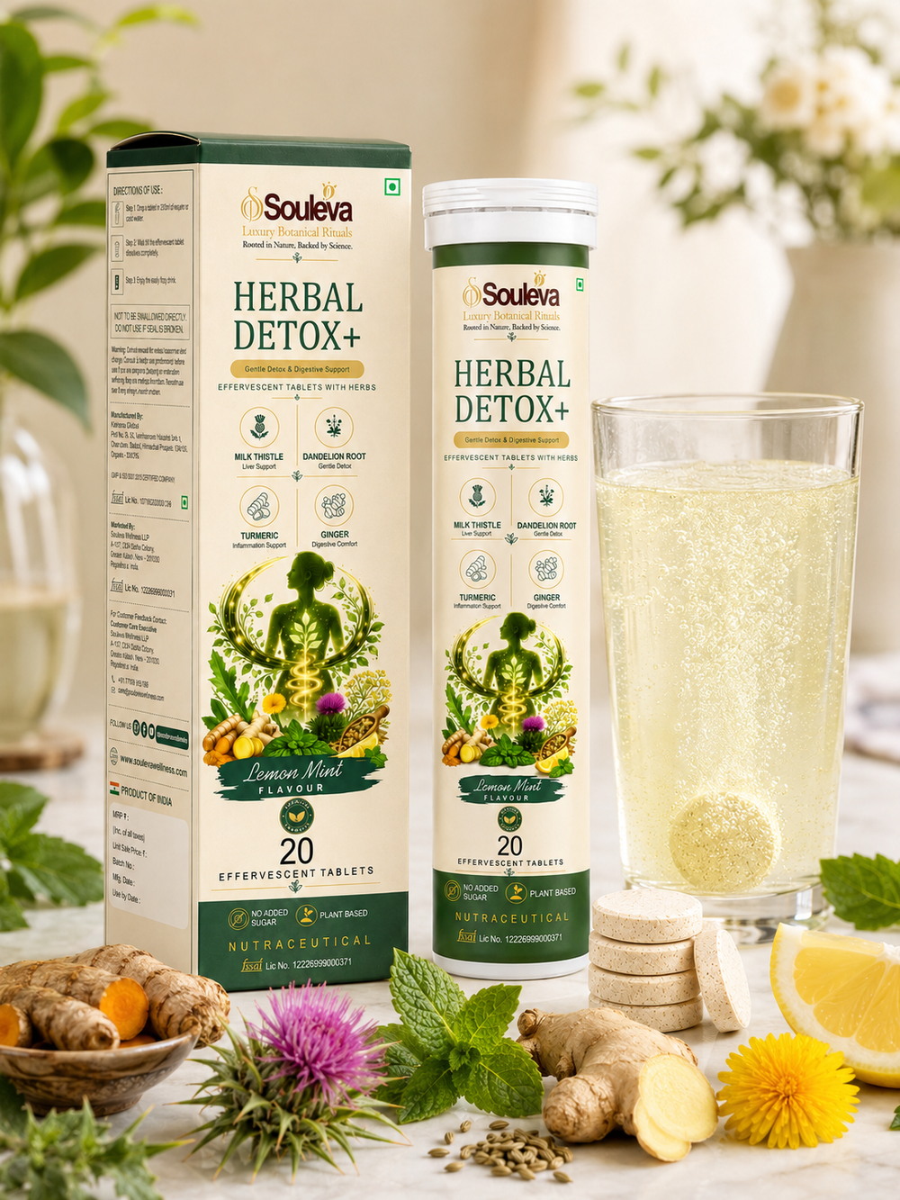 Herbal Detox+ Effervescent Tablets