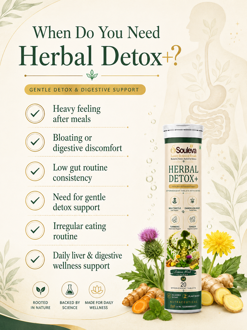 Herbal Detox+ Effervescent Tablets