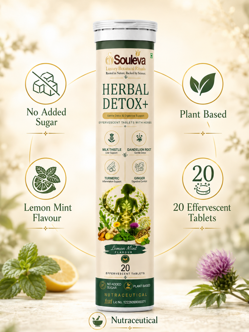 Herbal Detox+ Effervescent Tablets