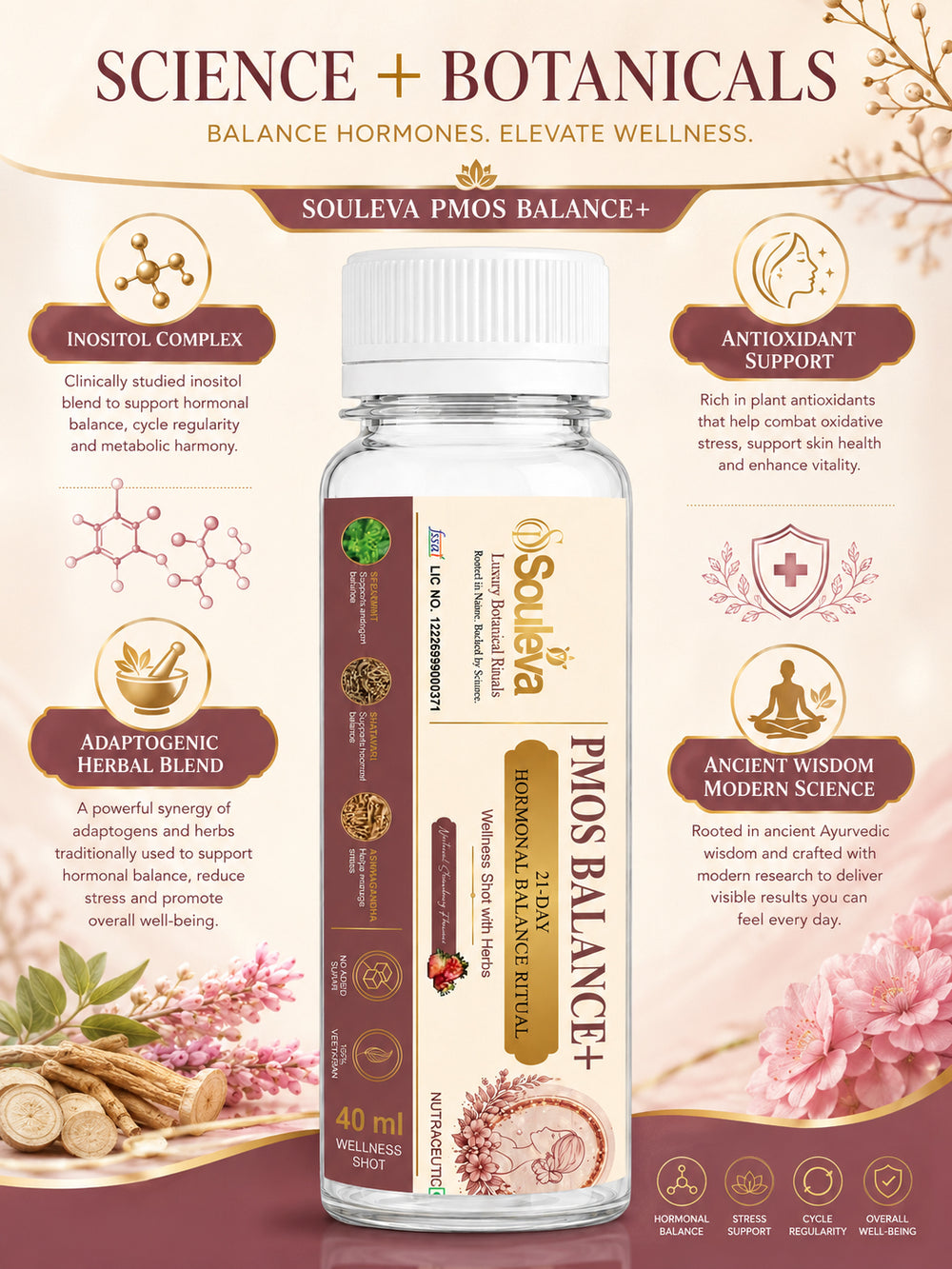 PMOS Balance+ Women's Hormonal Wellness Shots
