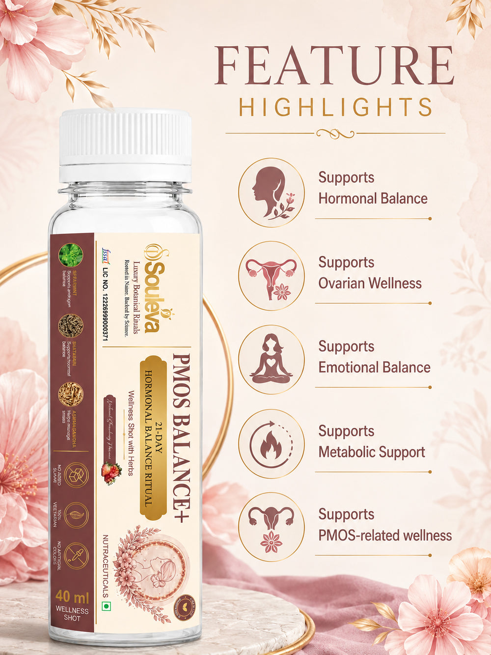 PMOS Balance+ Women's Hormonal Wellness Shots