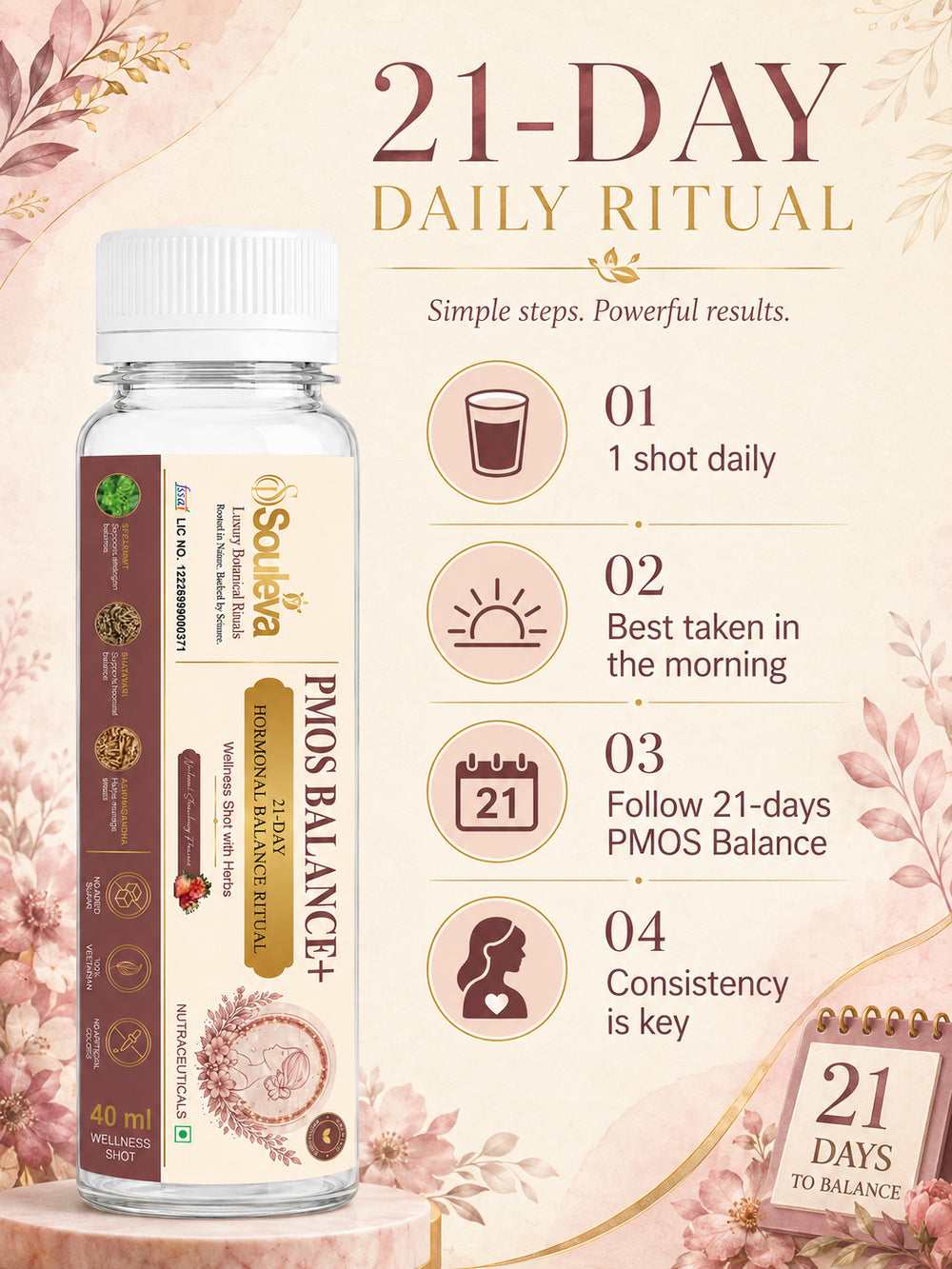 PMOS Balance+ Women's Hormonal Wellness Shots