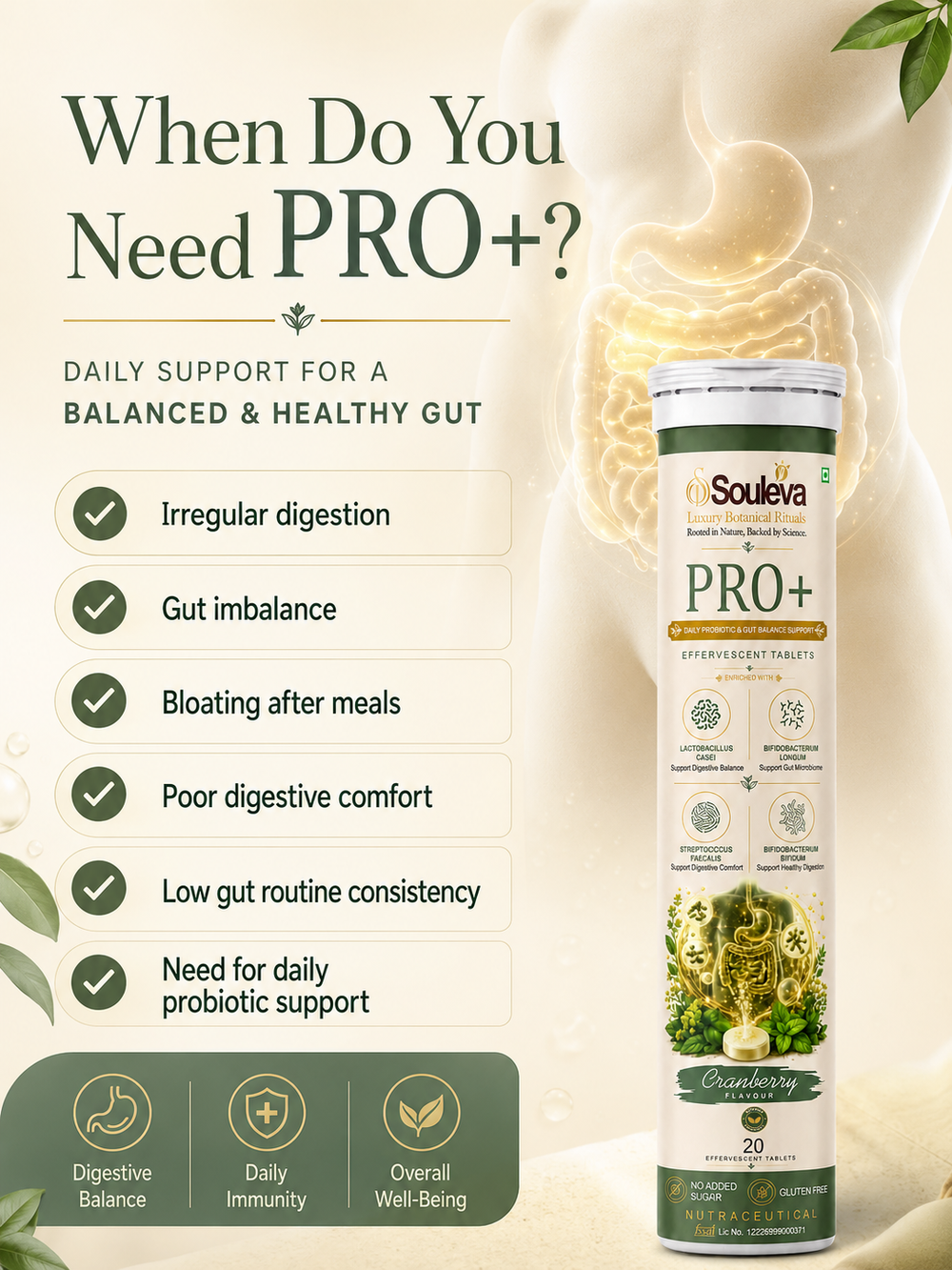 PRO+ Multi-Strain Probiotic Effervescent Tablets