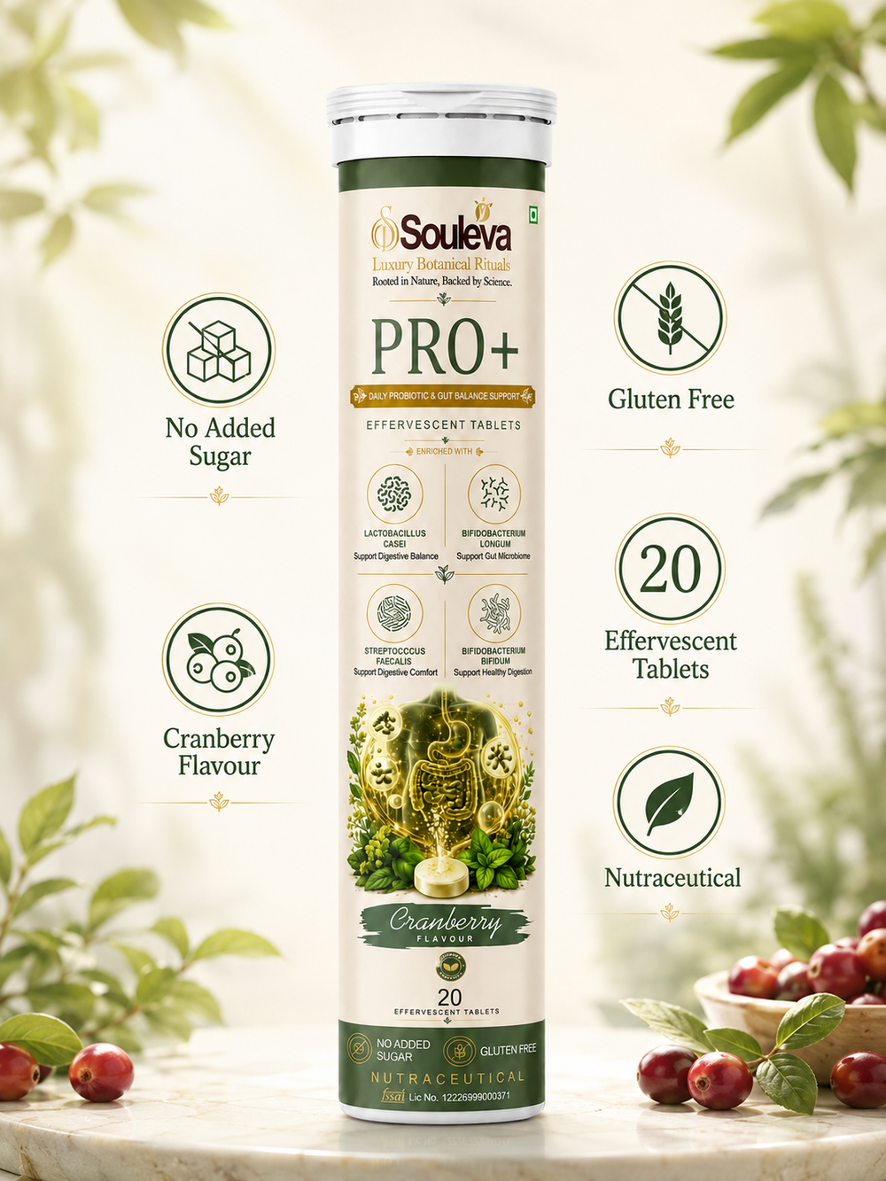 PRO+ Multi-Strain Probiotic Effervescent Tablets