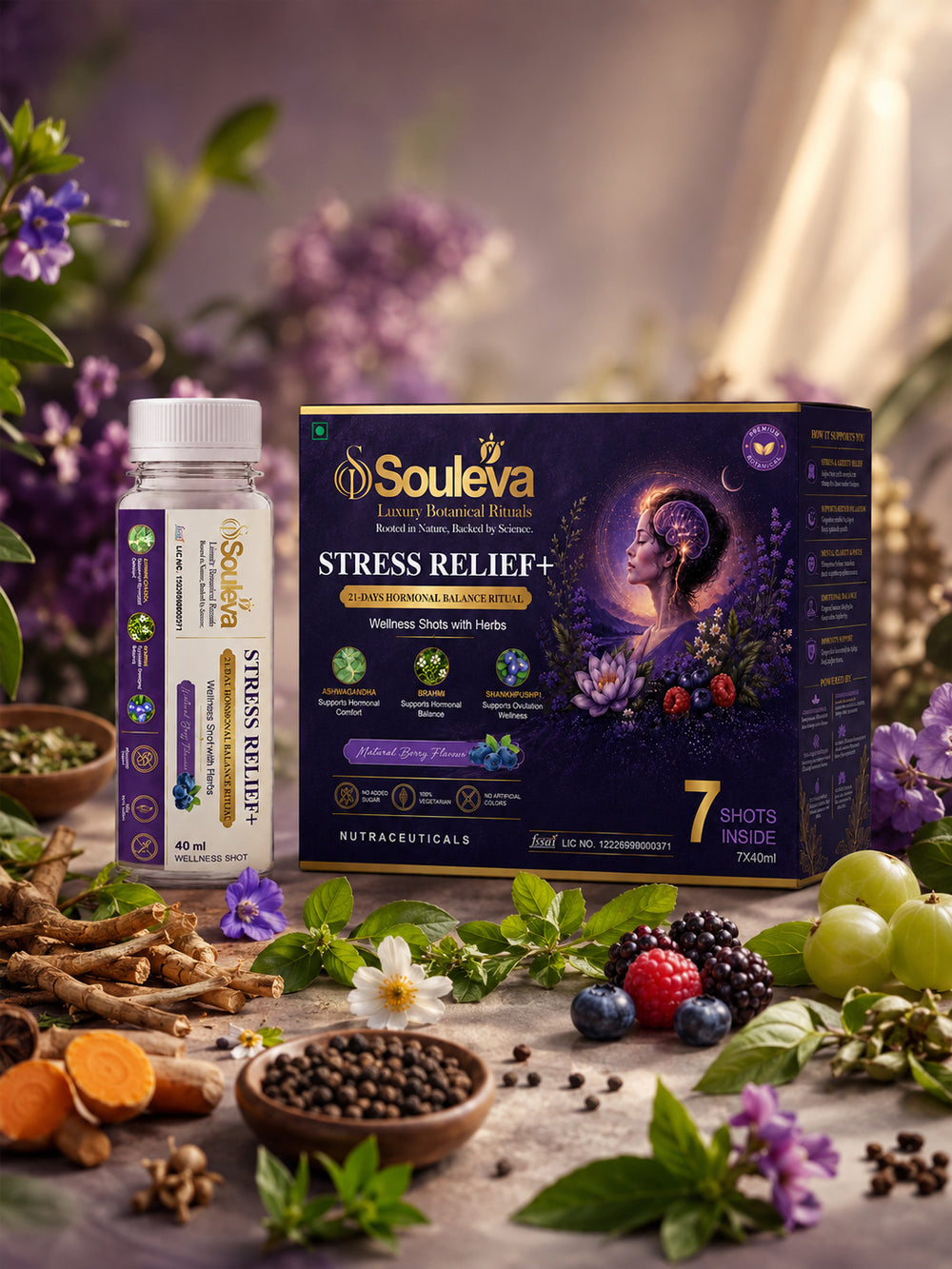 Souleva Stress Relief+ Herbal Wellness Shots