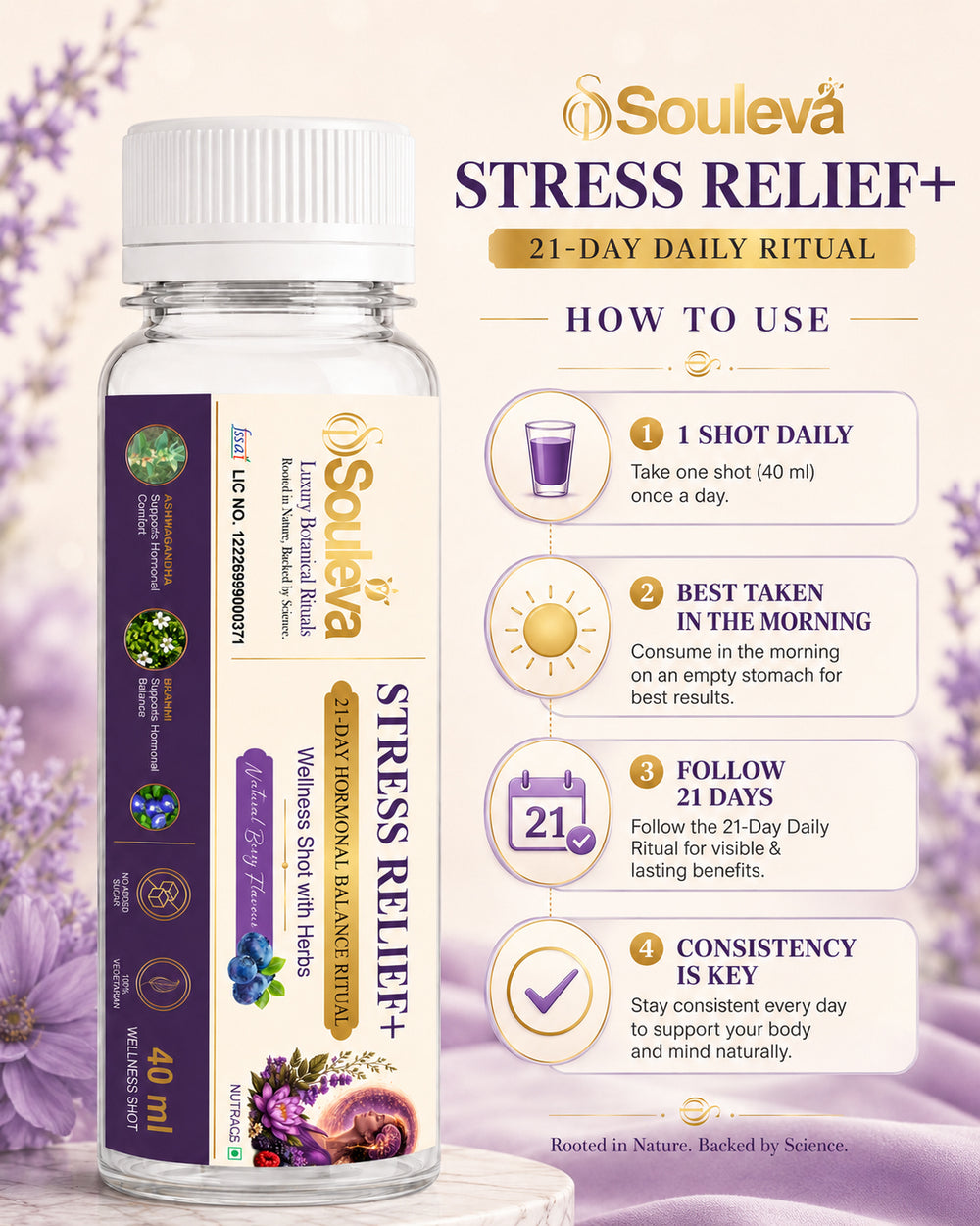 Souleva Stress Relief+ Herbal Wellness Shots