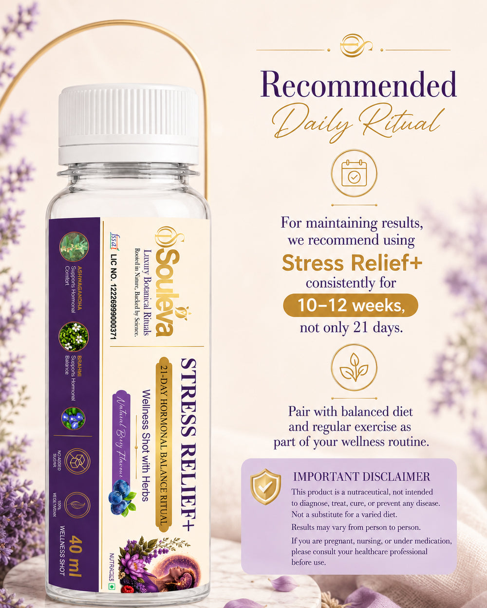 Souleva Stress Relief+ Herbal Wellness Shots
