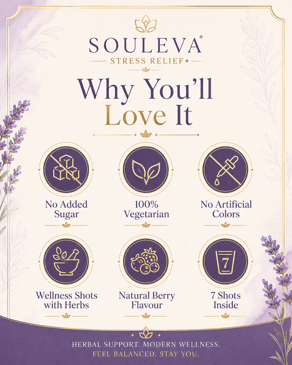 Souleva Stress Relief+ Herbal Wellness Shots