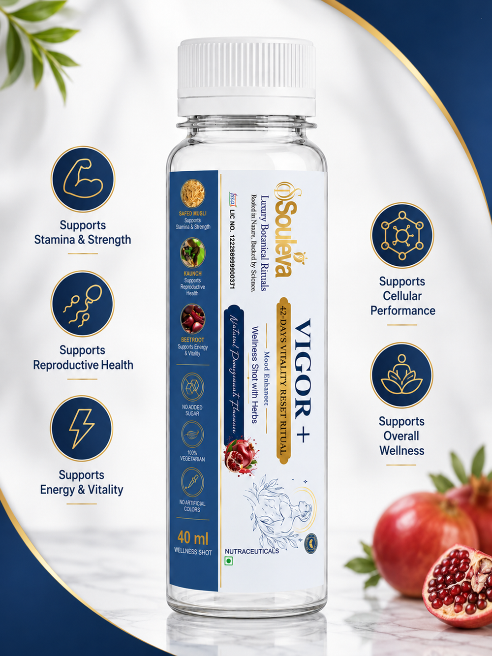 Souleva Vigor+ Men's Vitality Wellness Shots
