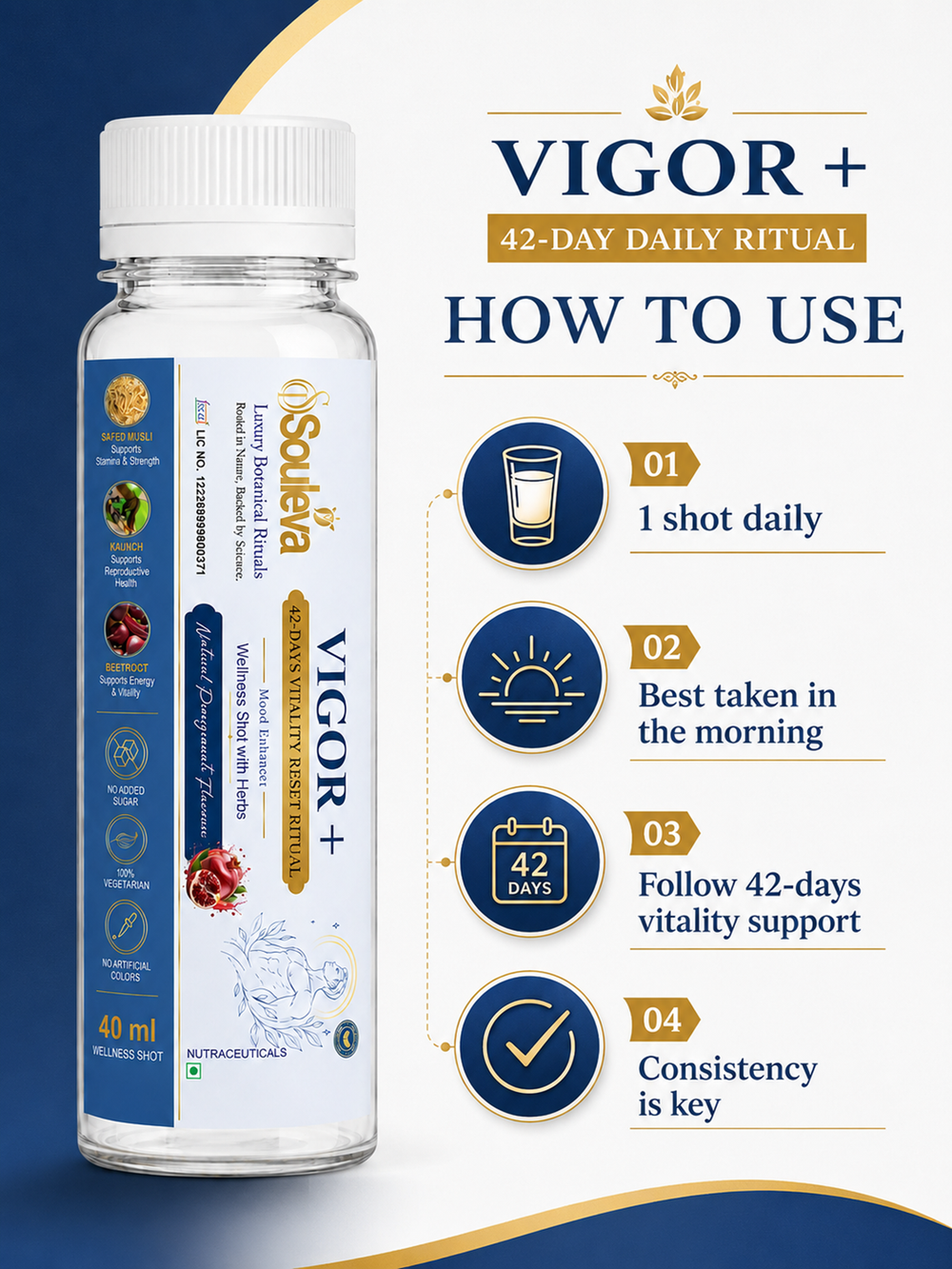 Souleva Vigor+ Men's Vitality Wellness Shots