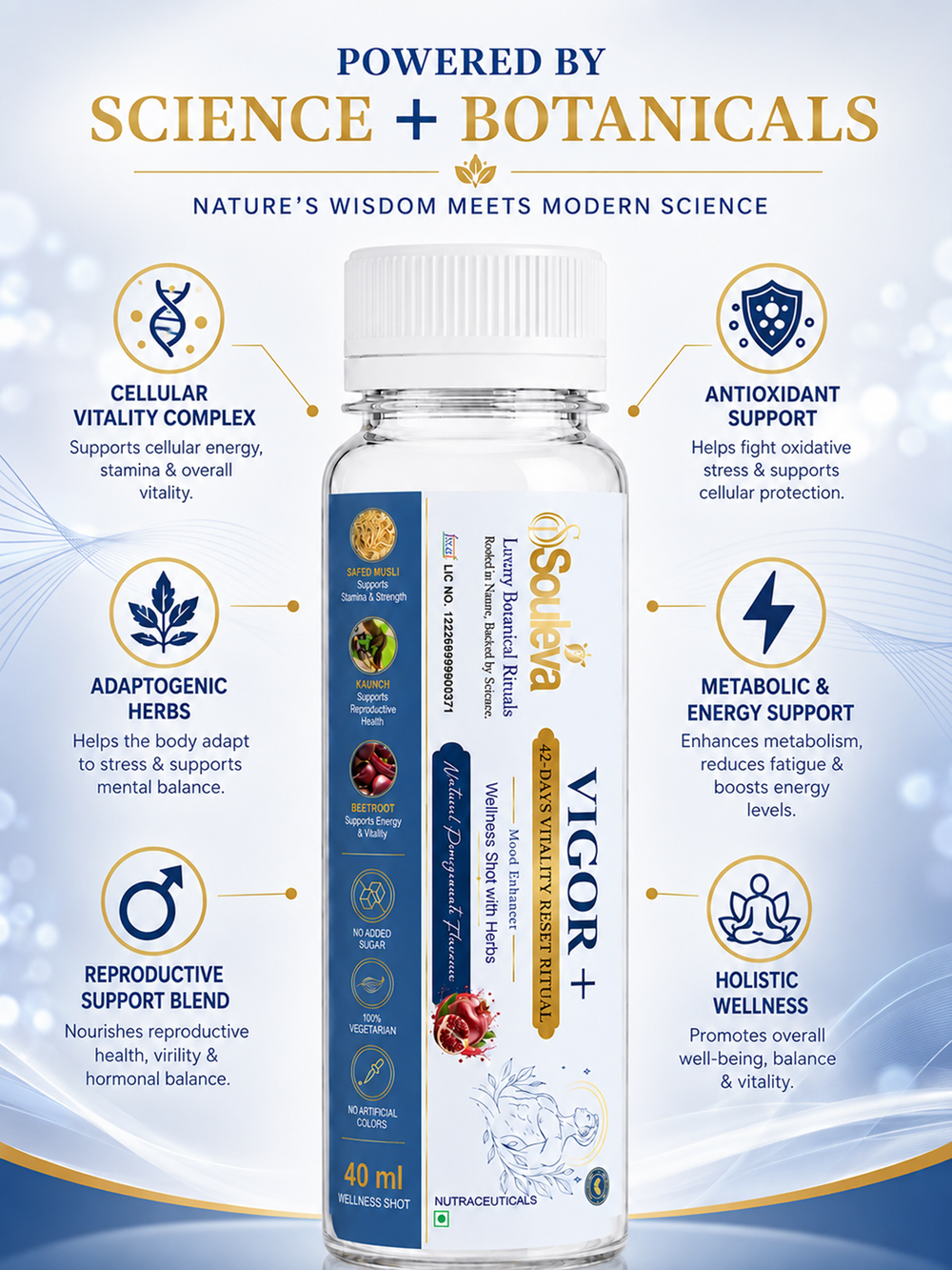 Souleva Vigor+ Men's Vitality Wellness Shots